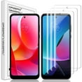 thumbnail image 1 of (3 Pack) Orzero Compatible for Motorola Moto G Play 2023, G Power 2022 Tempered Glass Screen Protector, 2.5D Arc Edges, 1 of 5