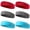 red/blue/Grey, variant on 6Pcs Sports Sweatbands, Elastic Cotton Headbands for Men & Women, Absorbent