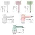 thumbnail image 2 of Batidora de alimentos eléctrica portátil inalámbrica, batidora de mano, batidora de de alta potencia, batidora de mano, novedad de 2021 Herramientas y accesorios para hornear Rosa claro Tippe A Billuyoard HA007441-02B, 2 of 6