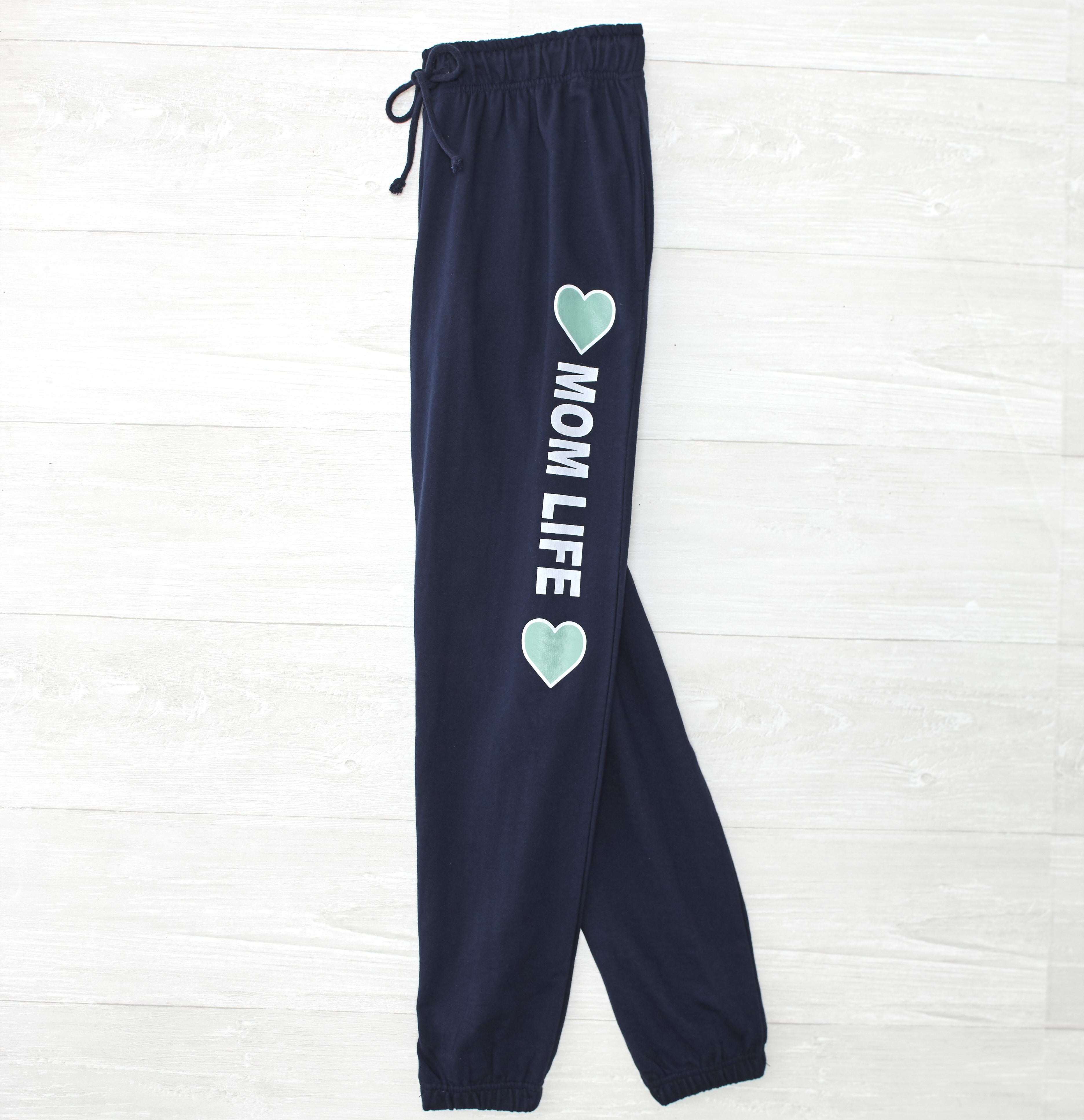 Women's French Terry Pants with Printed 