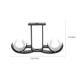 thumbnail image 2 of 1 Pair Curtain Rod Bracket Curtain Accessories Double Rod Strut Frame (Black), 2 of 8