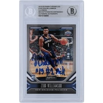 Zion Williamson New Orleans Pelicans Autographed 2019-20 Panini Chronicles Playbook #169 Beckett Fanatics Witnessed Authenticated Rookie Card with "19 #1 Pick" Inscription - Fanatics Authentic