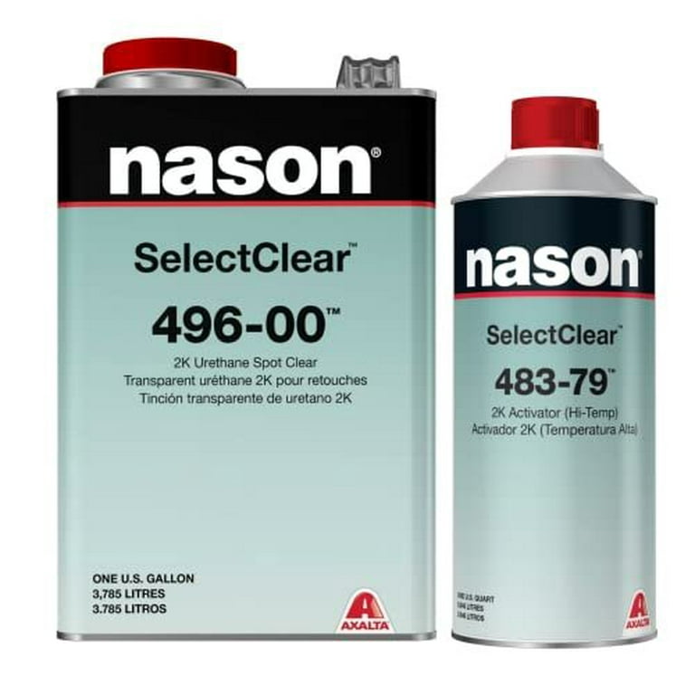 NASON AXALTA 496-00 Clear Coat kit with 483-78 Mid temp activator