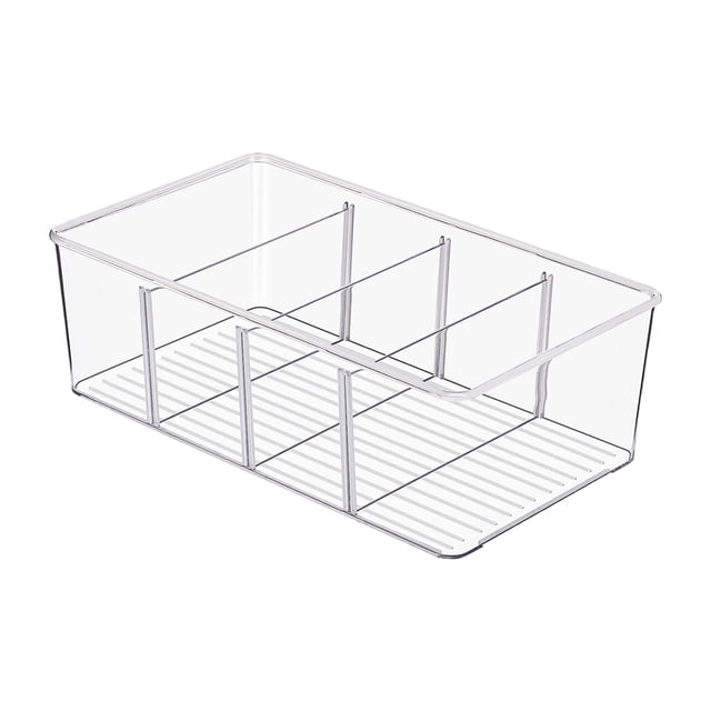 Toystoory Caja organizadora de despensa para refrigerador, contenedor de almacenamiento de alimentos de plástico transparente, organización Almacenamiento y organización del hogar