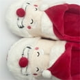 thumbnail image 6 of JYYYBF Women Men Christmas Santa Slippers Soft Warm Comfy Plush Slip-on Indoor Bedroom House Shoes for Adults, 6 of 6