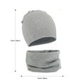 thumbnail image 2 of Wancir Kids Winter Hat and Scarf Set Warm Fleece Lining Beanie Hats Knitted Cap Scarf for Boys Girls, 2 of 4