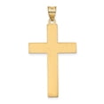thumbnail image 4 of 14k Yellow Gold Solid Polished Laser Etched Laser Designed Religious Faith Cross Pendant Necklace 41x22mm Pendant for Wo, 4 of 4