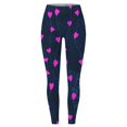 thumbnail image 3 of Fsqjgq Valentine's Day Leggings for Women Glitter Love Heart Graphic Print Yoga Pants Casual High Waisted Workout Leggings Tights L, 3 of 4