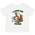 thumbnail image 3 of Inktastic I Love My Farm with Happy Farm Animals Boys or Girls Toddler T-Shirt, 3 of 5