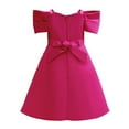thumbnail image 2 of Girl Formal Dress Off Shoulder Bowknot Wedding Ball Gown, 2 of 6