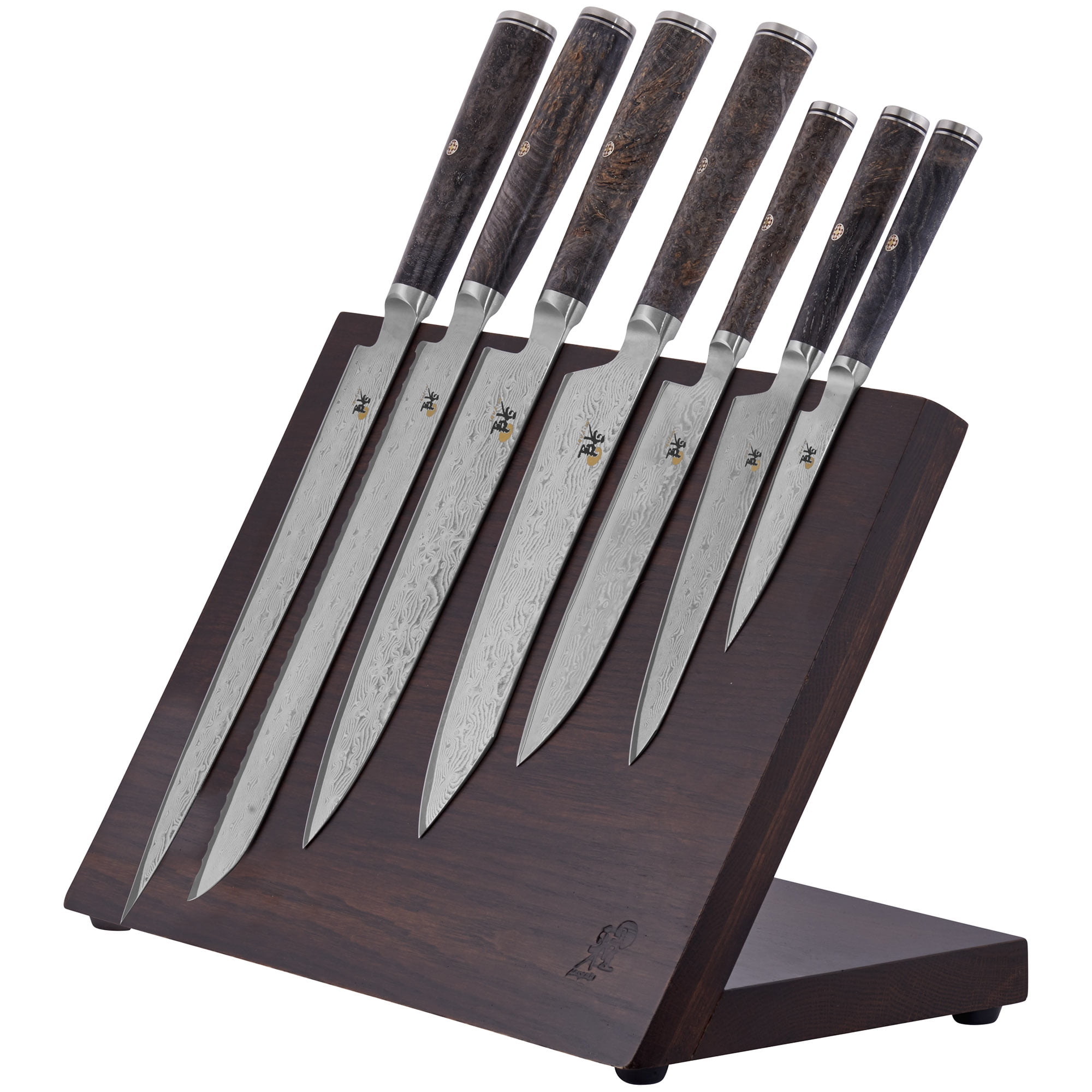 Miyabi Black Magnetic Easel Knife Block, Set of 10