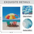 thumbnail image 3 of Diamond Art Kits for Adults - 5d Beach Chairs Umbrella Ocean Sky Diamond Painting for Adults, Diamond Art for Adults Beginners, Diamond Painting Kits for Adults for Home Wall Decor, 3 of 7