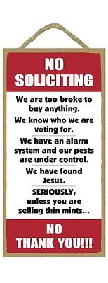 FUNNY SIGN HUMOR HOME DECOR METAL SIGN Funny Novelty sign,NO SOLICITING 