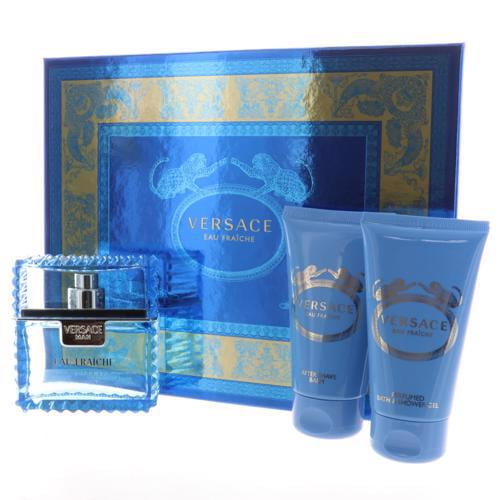 Versace Versace Eau Fraiche Cologne Gift Set for Men, 3 Pieces
