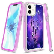 iPhone 12 Mini Case (5.4"), Rosebono Graphic Design Shockproof Impact Resistant Protective Full-Body Rugged Clear Hybrid Bumper Case for iPhone 12 Mini (Dream Catcher)