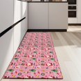 thumbnail image 4 of Pink Christmas Santa and Tree Pattern Kitchen Rug Mat,Kitchen Runner Rugs Non Skid Washable,Decorative Kitchen Floor Mats for Kitchen,Sink,Laundry,17"X47", 4 of 5