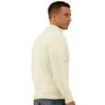 thumbnail image 3 of Iceglad Mens Quarter Zip Sweater Cable Knit Stand Collar Pullover Casual Thermal Knitwear, 3 of 7