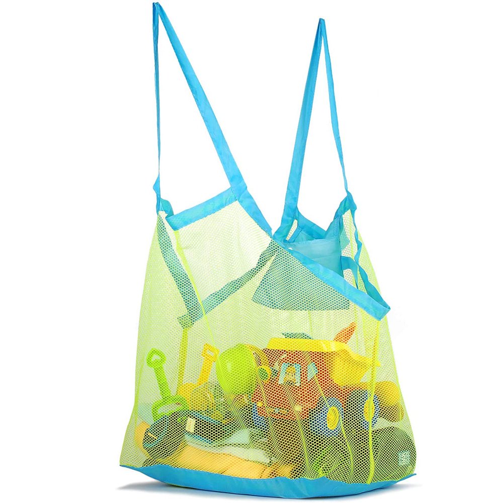 Canis Foldable Beach Bag Sand Away Beach Mesh Toy Sea Shell Tote Kids