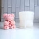 thumbnail image 2 of Xiao Hua Moldes de silicona para velas de oso de rosas 3D con pajarita para bodas de San Valentín, para hacer velas de resina, velas de aromaterapia, cera, jabón, flores, artesanías de arcilla., 2 of 5