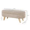 thumbnail image 5 of 43.3" Comfortable Bench | Sitting to Read or Tie Shoes | Holds Pillows in Storage, 5 of 5