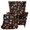 Thanksgiving Turkey Black Print, variant on HUIACONG Thanksgiving Turkey Pumpkin Maple Print 2-Piece Wingback Chair Slipcovers, Full Elastic Hem Soft Wrinkle, Easy Install Washable Furniture Protector for Home Decor