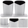thumbnail image 4 of SHISUYAN 2pcs Simple Glasses Holder Solid Color Glasses Base Desktop Glasses Base (Silver), 4 of 8