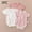 Pink, variant on YUANxueke 3-Pack Little Boys & Girls Short Sleeve Rompers Cute Print Crew Jumpsuits Soft Cotton Onesies Bodysuits,Pink,2-3 Years