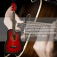 thumbnail image 2 of Tignapoo 38-Inch Cutaway Acoustic Guitar with Hand-Rubbed Finish, Basswood Body, Open Gear Tuners, Dual Metal Tailpiece, and Full Accessories Kit (Color Options Available), 2 of 7