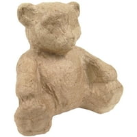 Paper-Mache Figurine 4.5"-Bear