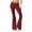 Wine, variant on Lmnyox Women's Low Rise Leggings Slim Flare Leg Bootcut Yoga Pants Side Slit Casual Athletic Leggings