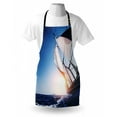 thumbnail image 3 of Sailboat Apron Sail Boat in Action Summer Adventure Water Transport Sunset Travel Print, Unisex Kitchen Bib Apron with Adjustable Neck for Cooking Baking Gardening, White Dark Blue, by Ambesonne, 3 of 3