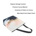 thumbnail image 3 of FORMRS Womens Canvas Tote Bag with Zipper Inner Pocket Shoulder Handbag, Abstract Landscape, 3 of 7