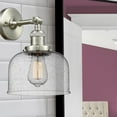 thumbnail image 3 of 203-SN-G74 Innovations Lighting Bell - 1 Light Wall Sconce In Industrial Style-12 Inches Tall and 8 Inches Wide-Brushed Satin Nickel Finish-Seedy, 3 of 4