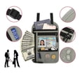 thumbnail image 4 of Cartera con soporte para pasaporte con bloqueo antirrobo y bolsa para guardar el cuello para viajar al extranjero, color negro (hy), 4 of 5