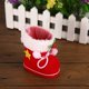 thumbnail image 1 of Botas De Navidad Botas De Navidad Decoración del árbol de Navidad adornos botas de Navidad flocado rojo bolsas de dulces, 1 of 7