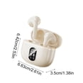 thumbnail image 2 of Wireless Earbuds Bluetooth Headphones, Automatic Noise Reduction Bluetooth 5.3 in-Ear Earbuds, 20 Hours Of Use Time Stereo Bluetooth Headphones LED Display IPX7 Waterproof Headphones (Beige), 2 of 2