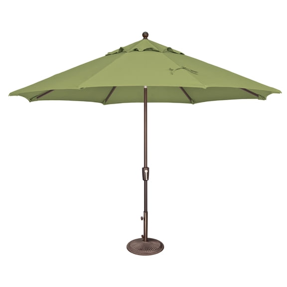 SimplyShade 11ft Outdoor Patio Octagon Umbrella with Push Button Tilt, Green