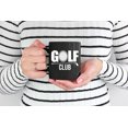 thumbnail image 2 of Golf Club with Ball, Golf Player, Golfing or Golfer, Black 11oz Ceramic Mug, 2 of 5