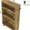 Natural, variant on Slim Rolling Storage Cart - 6.3" Width, 3-Tier Shelves with Lockable Casters, 25lbs/Shelf Capacity - for Narrow Spaces in Kitchen, Laundry & Bathroom