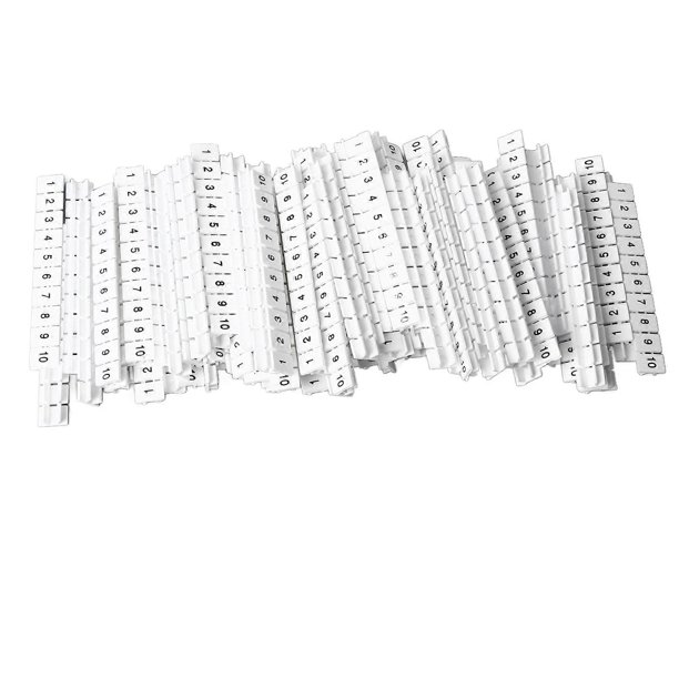100Pcs Terminal Marker Strip Blocks Labels Marking Tags Mark Bar Heat ...