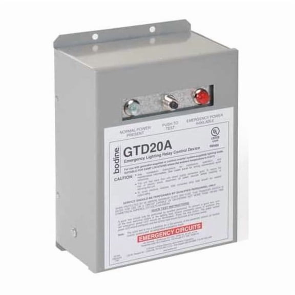 Bodine Emergency Lighting Relay Control GTD20AM