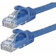 thumbnail image 1 of Cable de conexión Monoprice Cat6, 7 pies, azul, paquete de 12 unidades UTP 24 AWG, 1 of 1