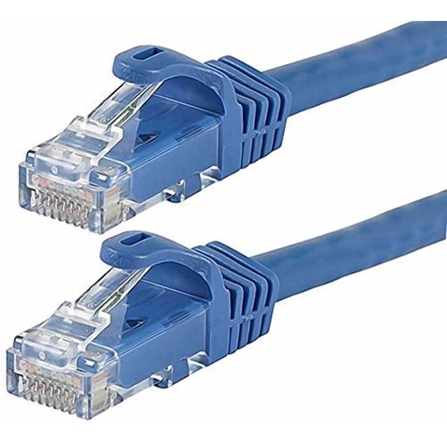 Cable de conexión Monoprice Cat6, 7 pies, azul, paquete de 12 unidades UTP 24 AWG