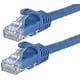 thumbnail image 1 of Cable de conexión Monoprice Cat6, 7 pies, azul, paquete de 12 unidades UTP 24 AWG, 1 of 1