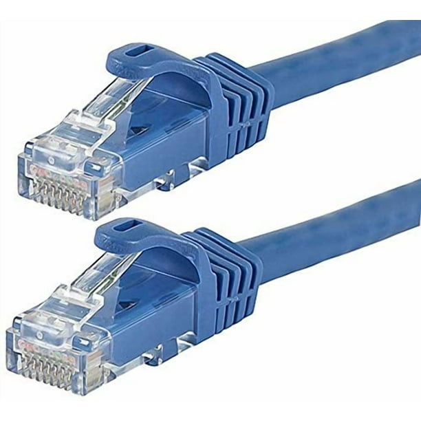 Cable de conexión Monoprice Cat6, 7 pies, azul, paquete de 12 unidades UTP 24 AWG