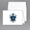 thumbnail image 2 of Monogram Foldover Card Stationery Set, Size 4 X 6 with Matching A6 Envelopes 100 Lb. Heavyweight- Pack of 50 (LETTER D), 2 of 2