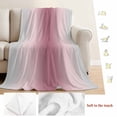 thumbnail image 5 of Pink Grey Ombre Blanket Soft Cozy Warm Throw Blanket for Couch, Plush Fuzzy Flannel Fleece Blankets for Sofa, Farmhouse Gradient Minimalist Bed Blankets Lightweight Gifts for Women, 50"x60", 5 of 9