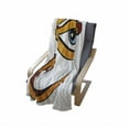 thumbnail image 4 of Eye Soft Flannel Fleece Throw Blanket, Traditional Eye Mystic Egyptian Ornamental Print on Plain Background, Cozy Plush for Indoor and Outdoor Use, 50" x 60", Pale Blue Orange, by Ambesonne, 4 of 6