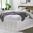 thumbnail image 2 of PiccoCasa Pleated Bed Skirts Polyester Solid Dust Ruffle 14 Inch Drop White, Full Size(75-Inch-by-54-Inch), 2 of 6
