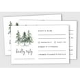 thumbnail image 2 of Inkdotpot 50 Blank RSVP Cards With White Envelopes Pine Tree 4"x6" Response Cards-RSVP Reply Card For Wedding-Bridal Shower-Baby Shower-Rehearsal Dinner, 2 of 7